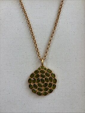 Julie Vos Green Pendant Statement Necklace